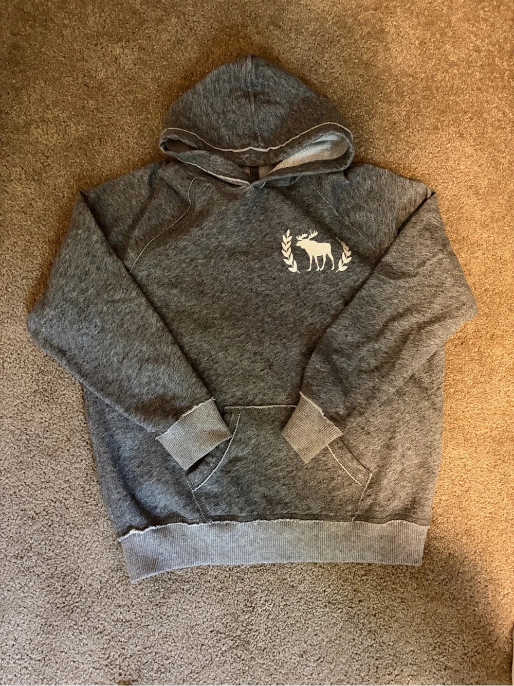 abercrombie kids Charcoal Gray Moose Pajama Set